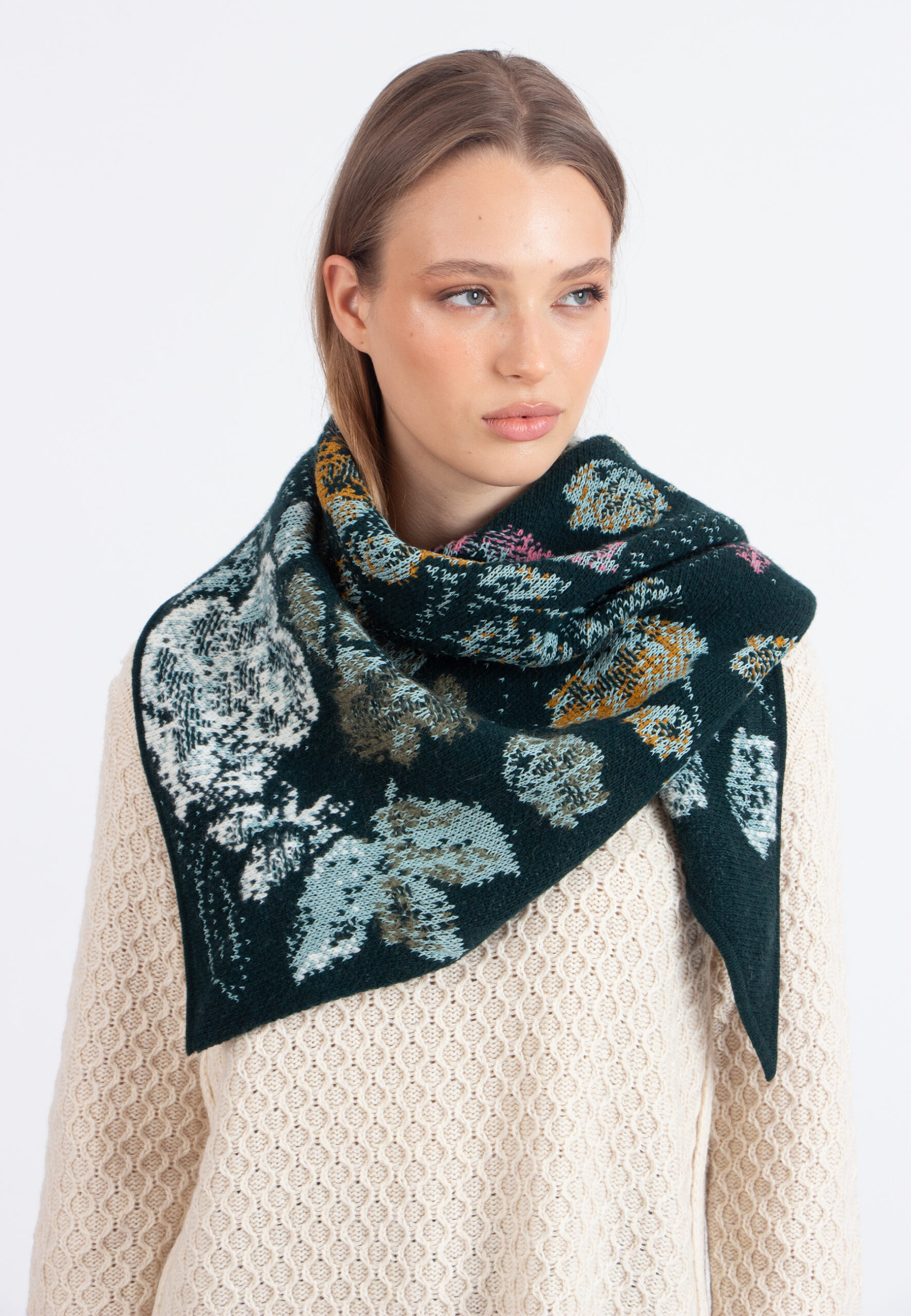 Ivko Women Schal Furnishing Floral forest – Bild 5