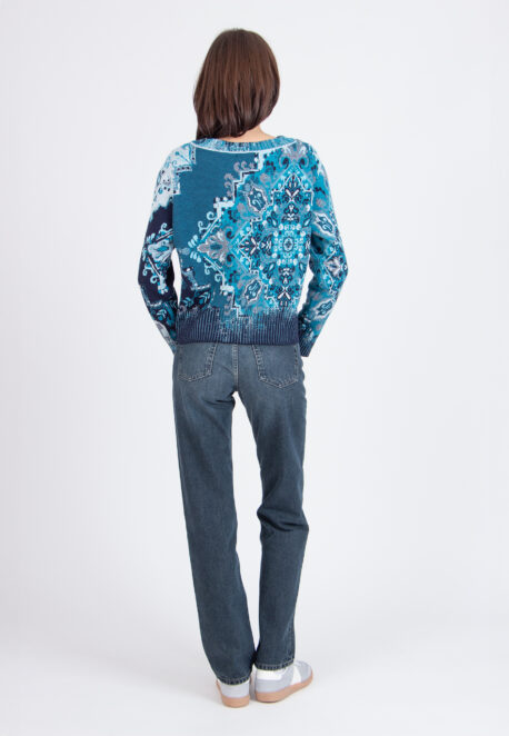 Ivko Women Pullover Kelim navy – Bild 5