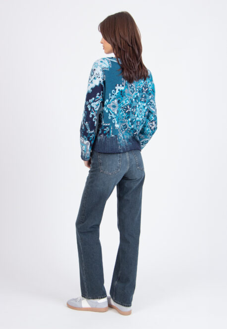 Ivko Women Pullover Kelim navy – Bild 6