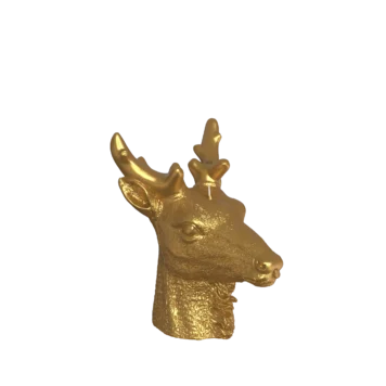 ENGELS KERZEN Objektkerze Hirsch metallic-gold