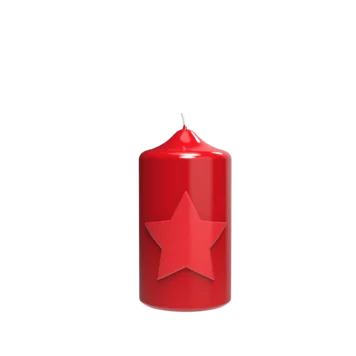 ENGELS KERZEN Stern burgunder Höhe15
