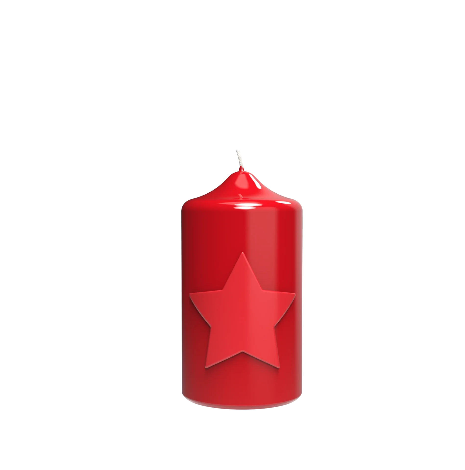 ENGELS KERZEN Stern burgunder Höhe15