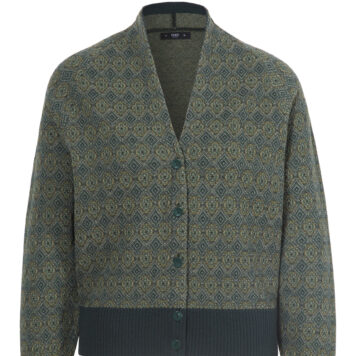 Ivko Women Jaquard Strickjacke Dandy-salvia