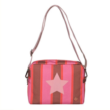 CUTE STUFF COSMETIC BAG STAR-CS STRIPE in pink