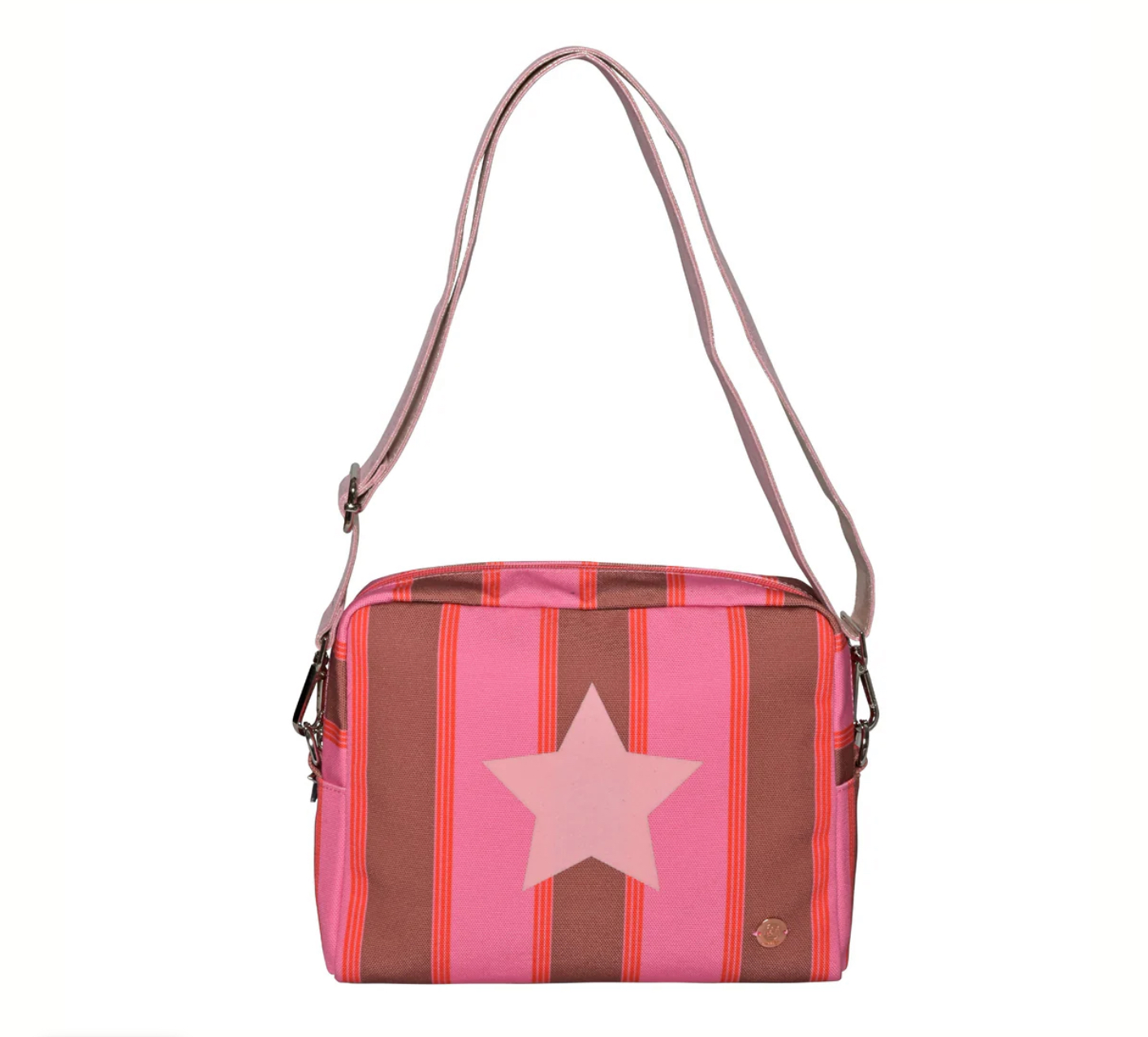 CUTE STUFF COSMETIC BAG STAR-CS STRIPE in pink