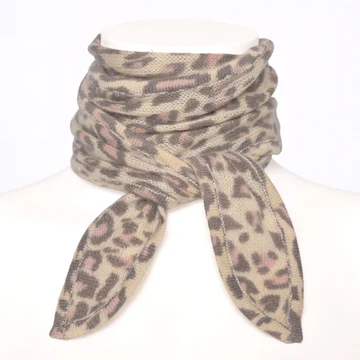 CUTE STUFF CASHMERE SCHAL ELLA-CS in leo-taupe – Bild 3