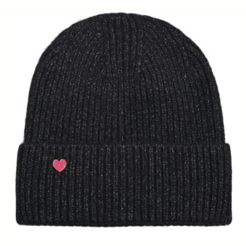 CASHMERE MÜTZE BLAIR-CS mit Lurex in schwarz