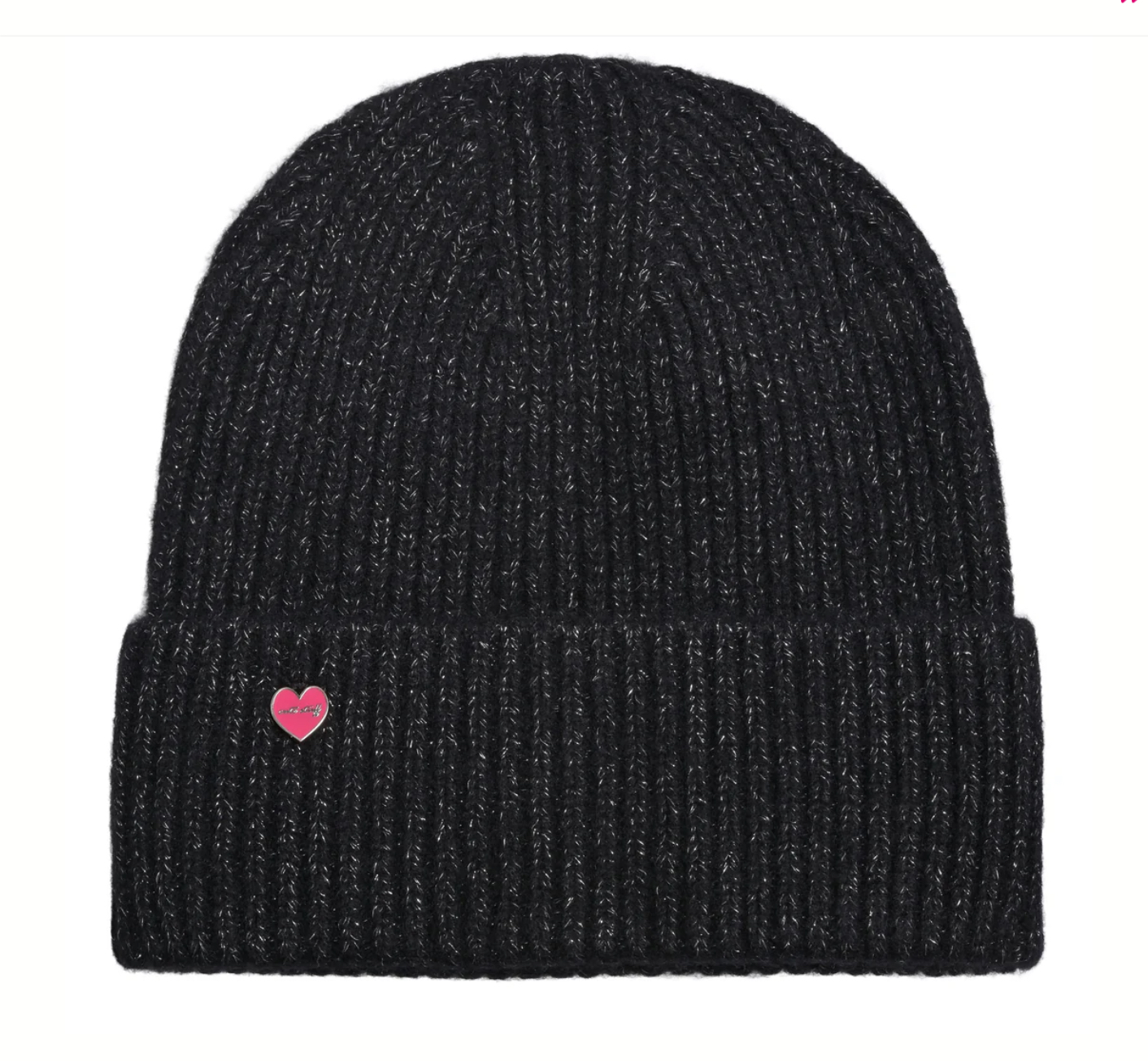 CASHMERE MÜTZE BLAIR-CS mit Lurex in schwarz