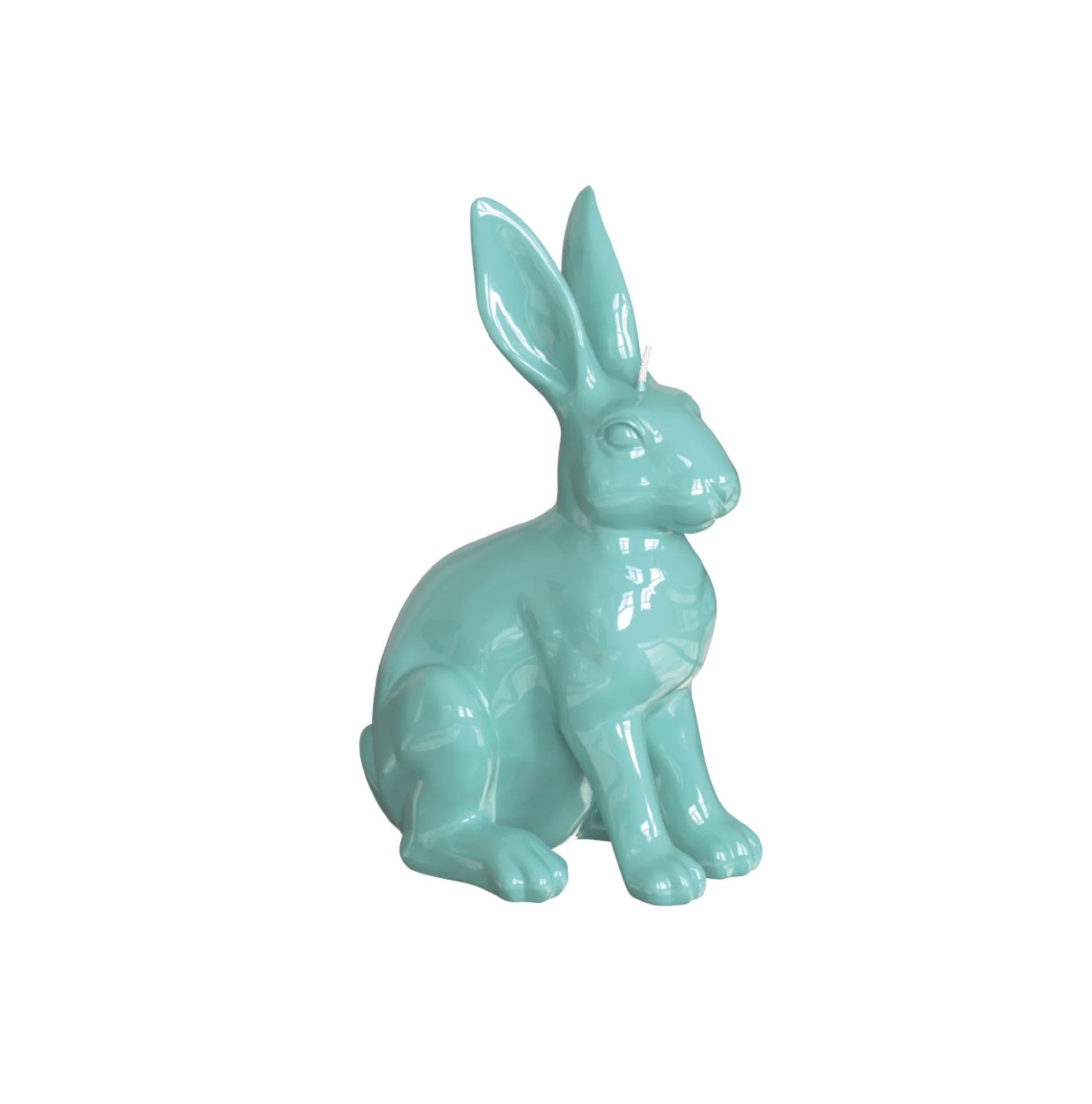 ENGELS KERZEN Objektkerze Hase glanzlack-lagune