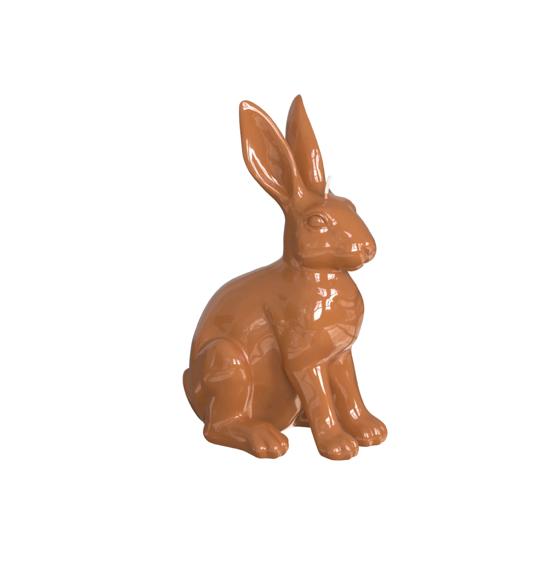 ENGELS KERZEN Objektkerze Hase glanzlack-sisal