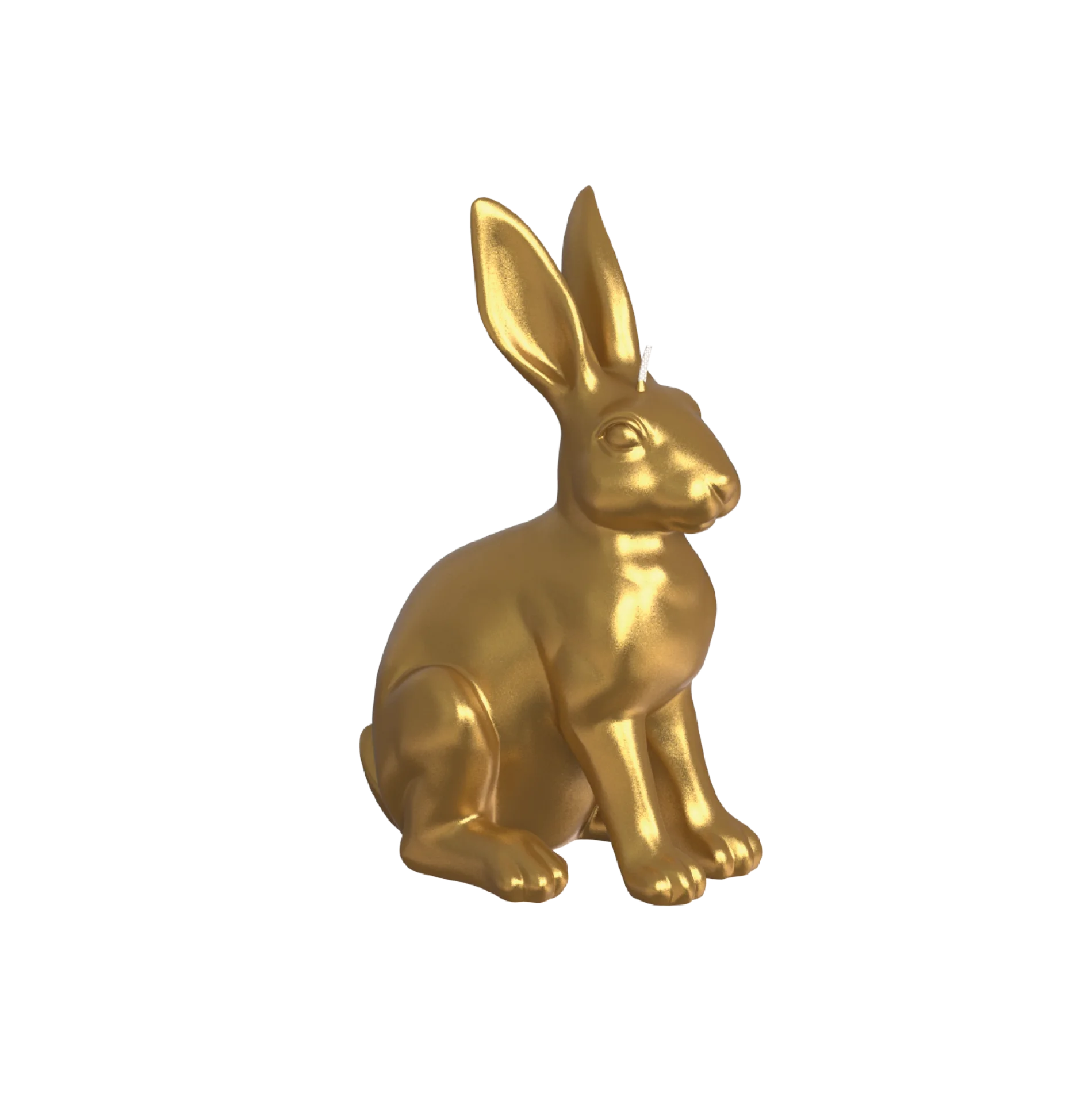 ENGELS KERZEN Objektkerze Hase gold metallic