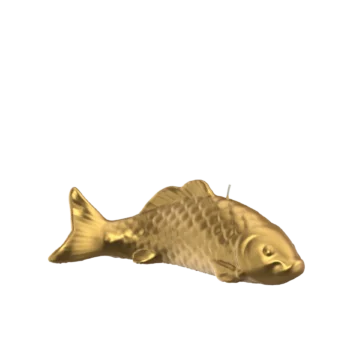 ENGELS KERZEN Objektkerze Fisch Gold Metallic