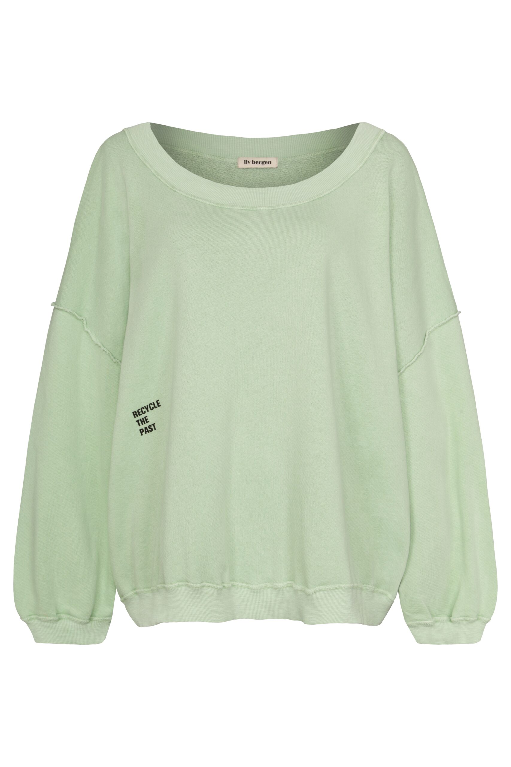 liv bergen sky organic green ash sweater